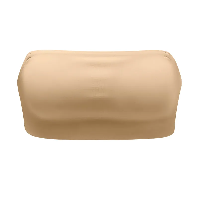 Anti Slip Strip Backless Strapless Wireless Basic Bra