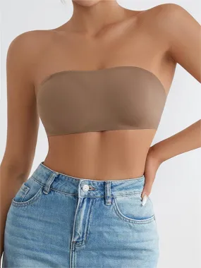Anti Slip Strip Backless Strapless Wireless Basic Bra