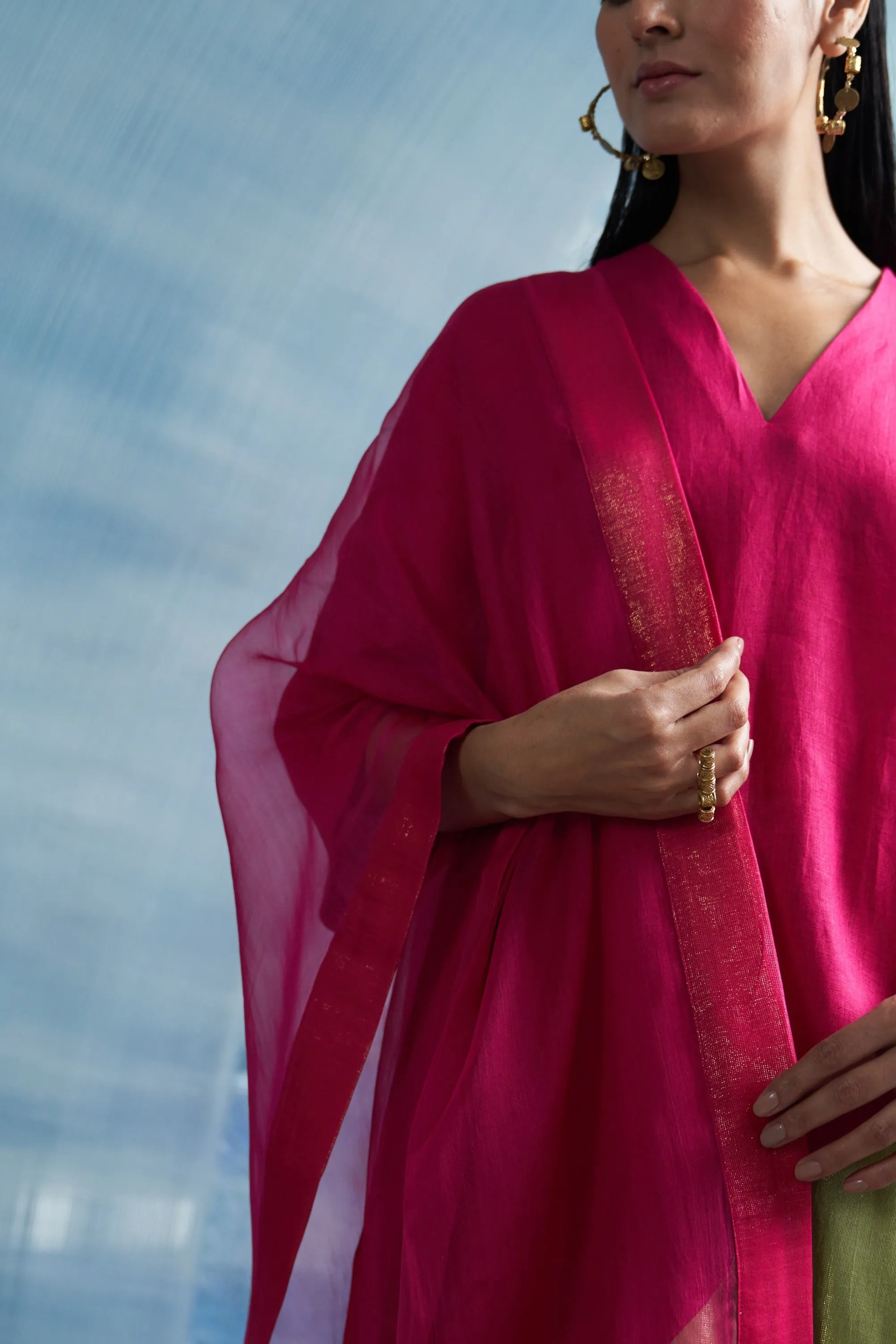 Aura Asymmetric Kurta Set