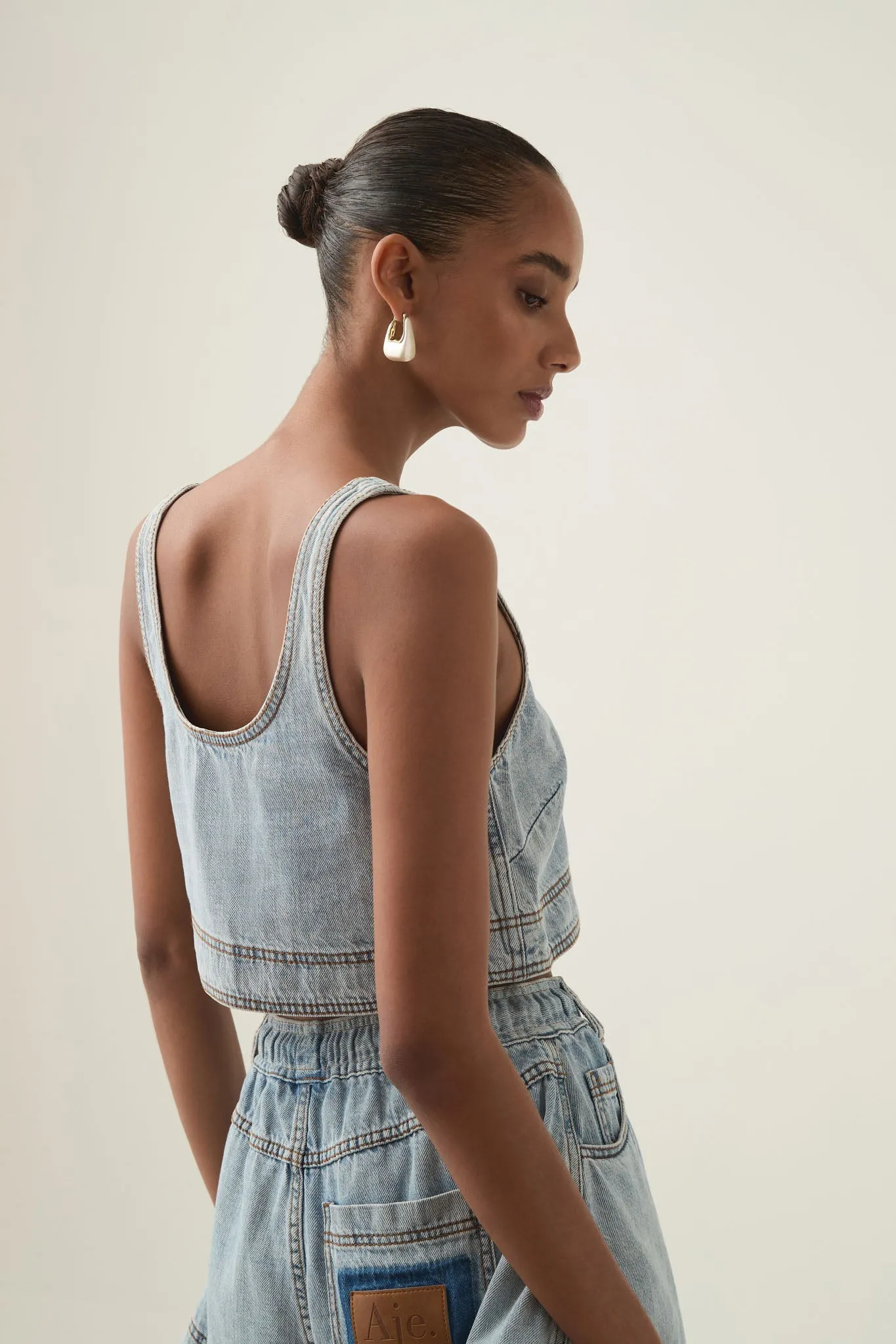 Aura Denim Top
