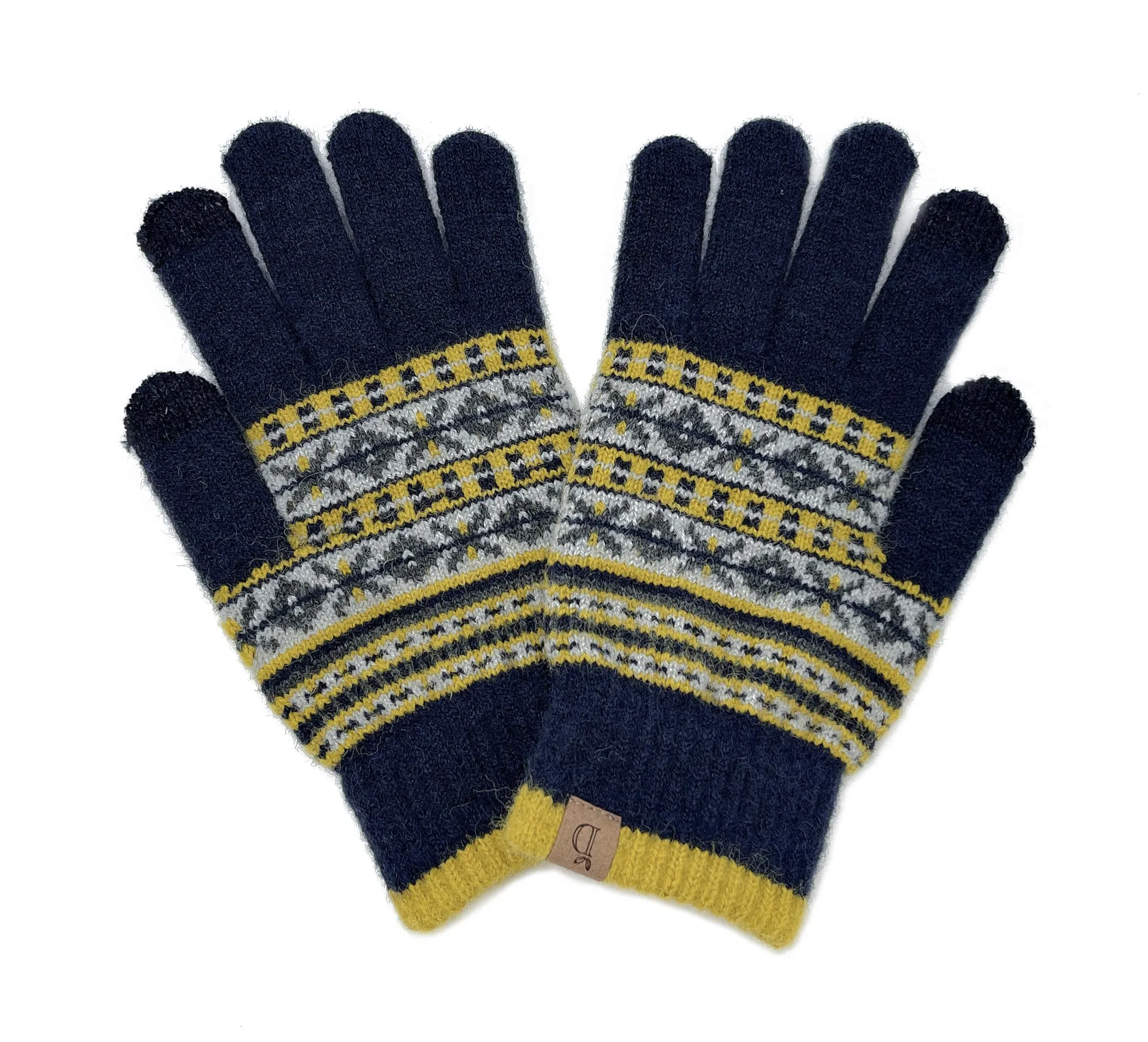 Aztec Knit Touch Gloves