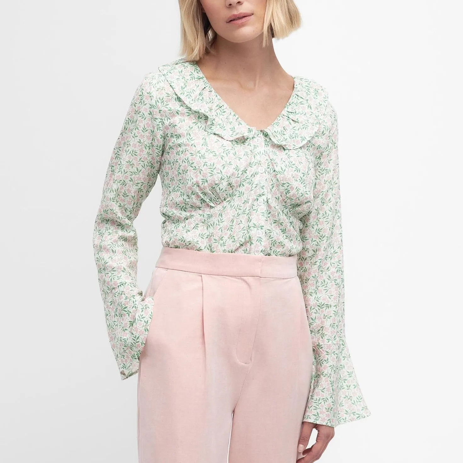 Barbour Sandgate Floral Blouse In Classic Multi