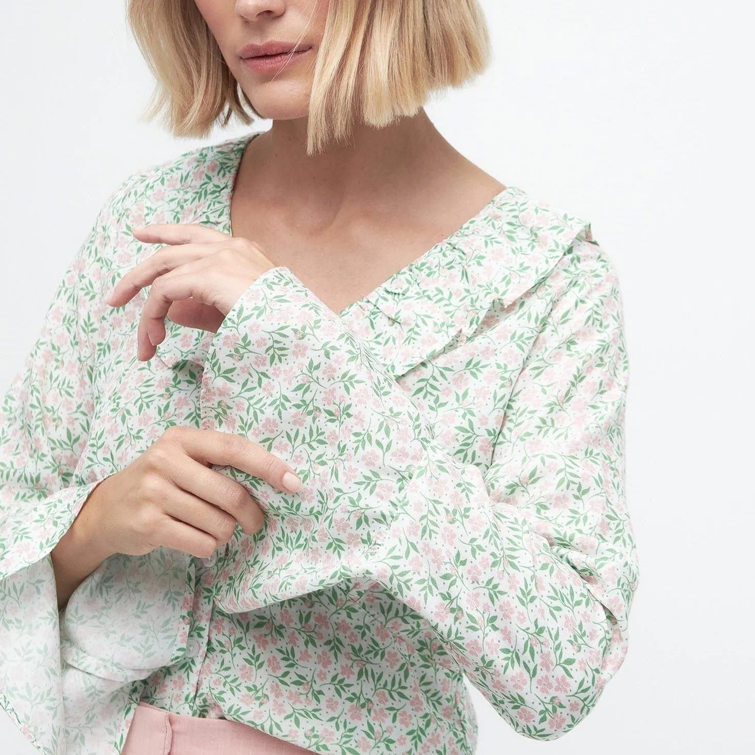 Barbour Sandgate Floral Blouse In Classic Multi