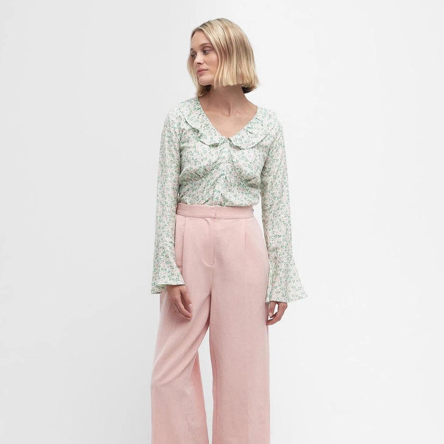 Barbour Sandgate Floral Blouse In Classic Multi