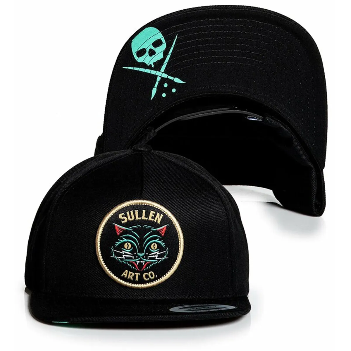 Black Cat Snapback Cap