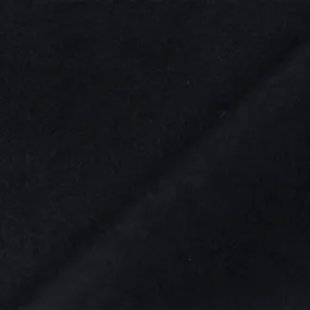 Black Solid Poly Rayon Double Brushed Jacketing Woven Fabric