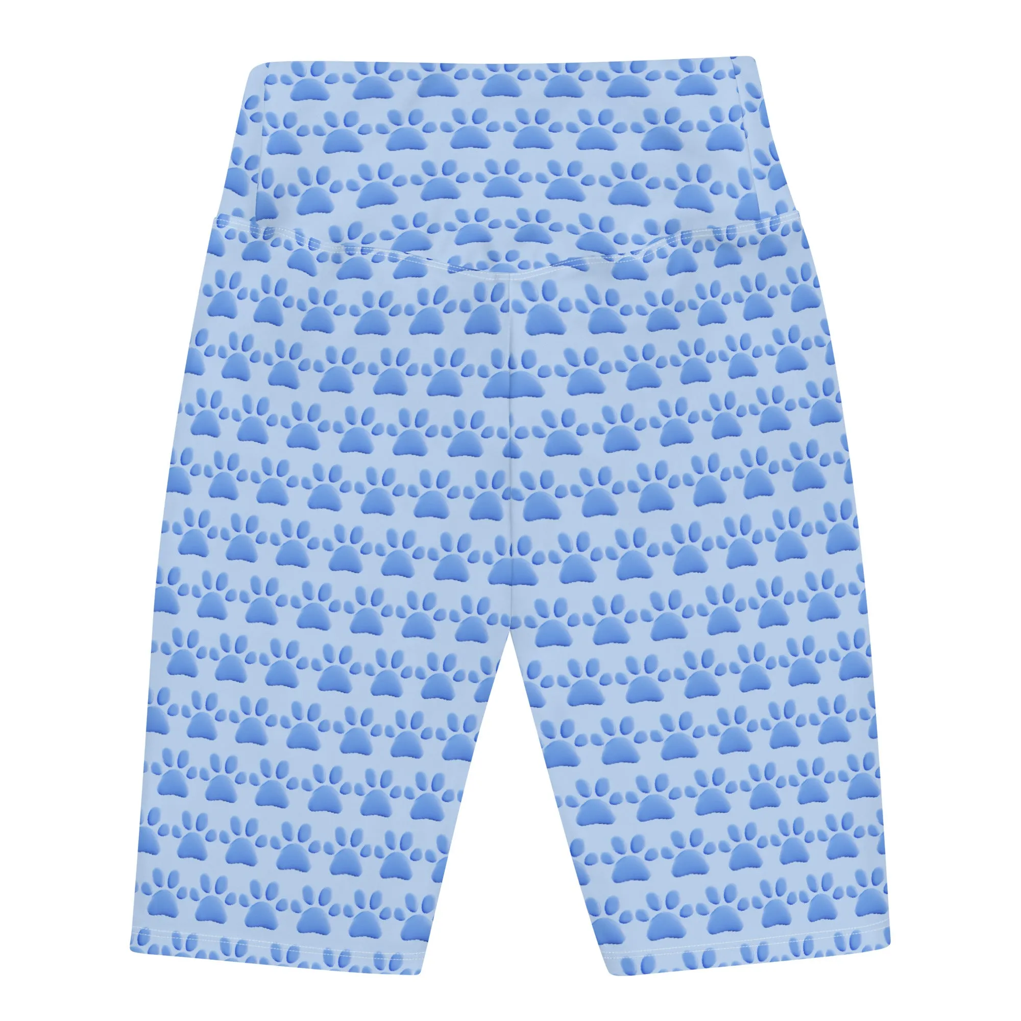 Blue Paws Biker Shorts