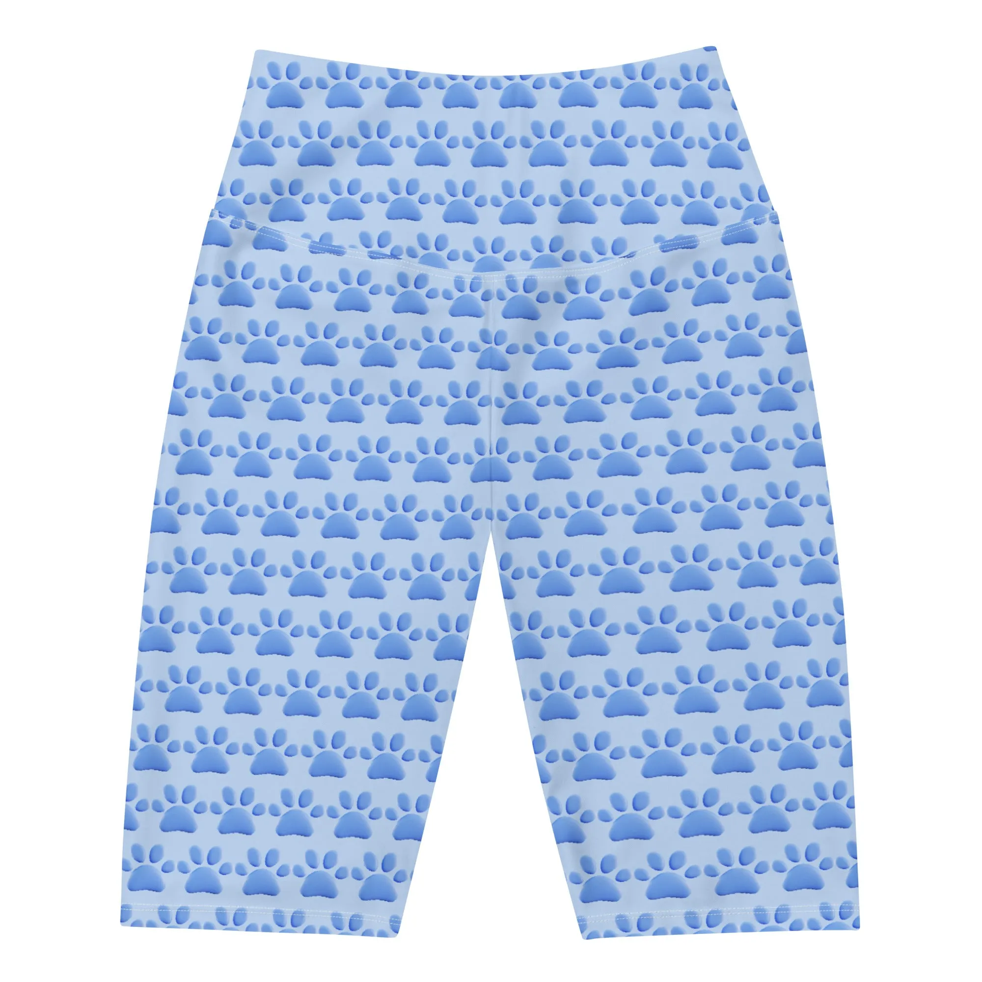 Blue Paws Biker Shorts