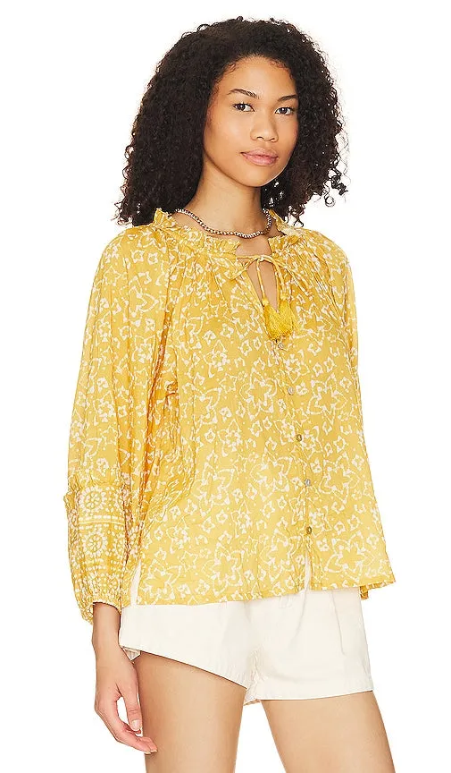 Cleobella Lyra Blouse in Yellow