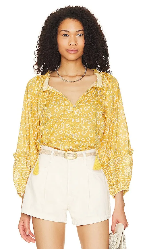 Cleobella Lyra Blouse in Yellow
