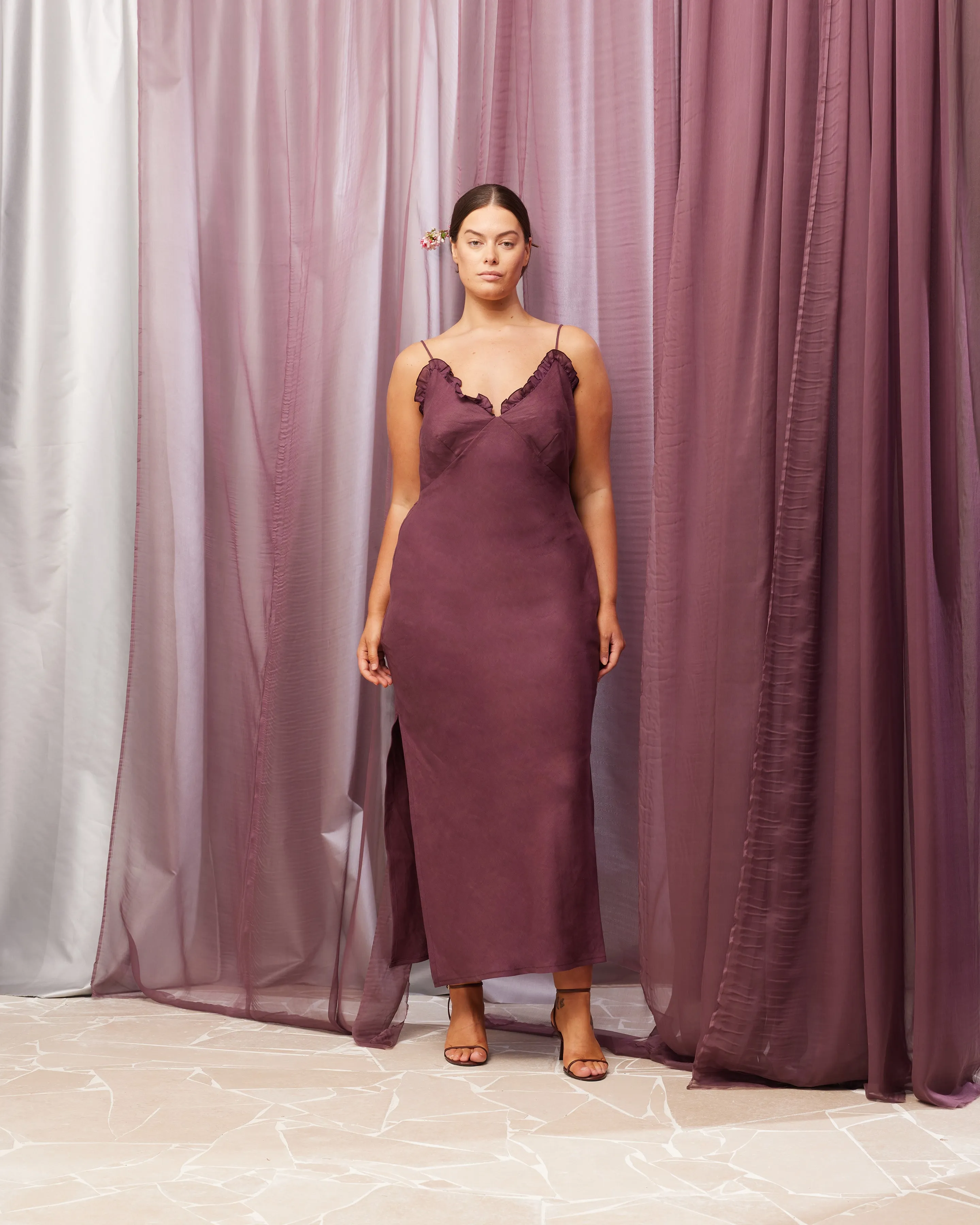 DELILAH LINEN SLIP NEVE