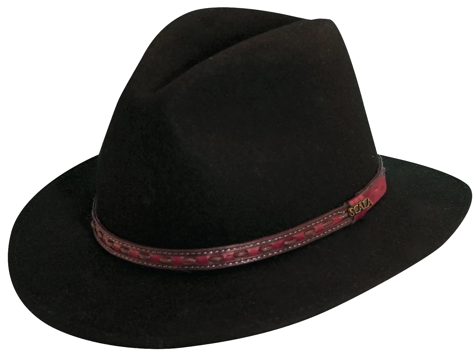 Dorfman Crushable Wool Safari w/ Leather