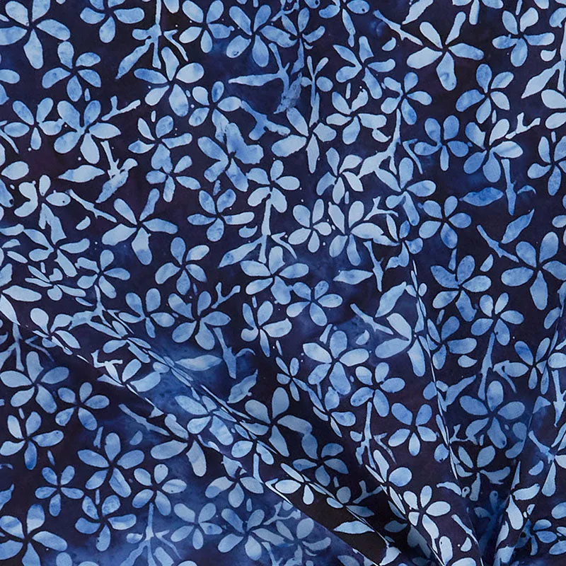 Fashion Rayon Batiks - Fragrant Flowers Yardage