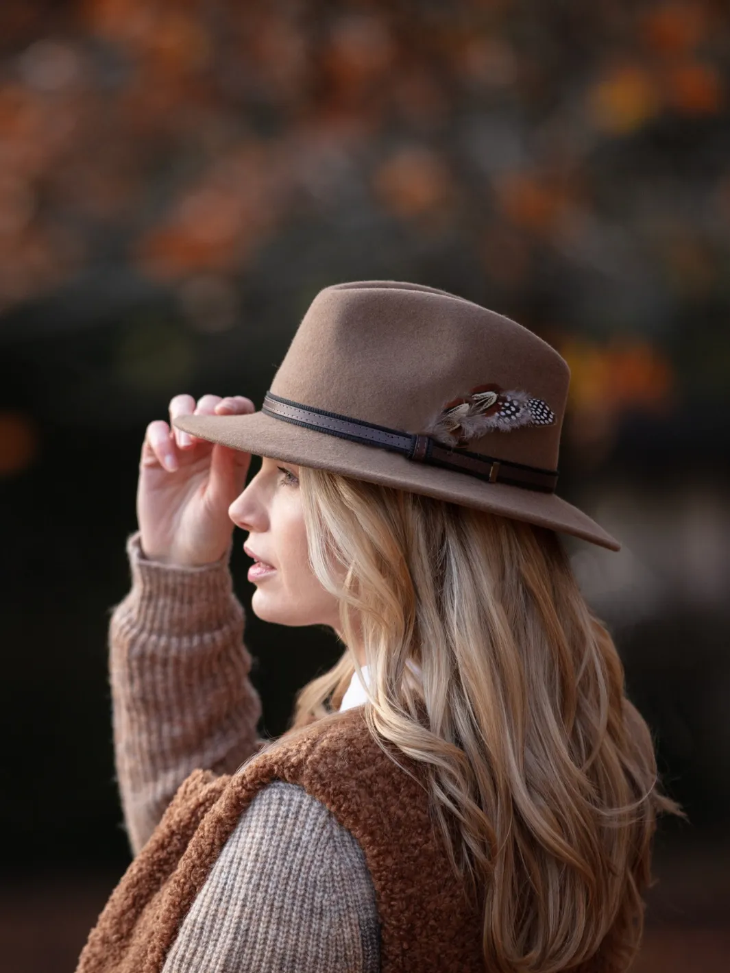 Fedora Wool Hat - Camel