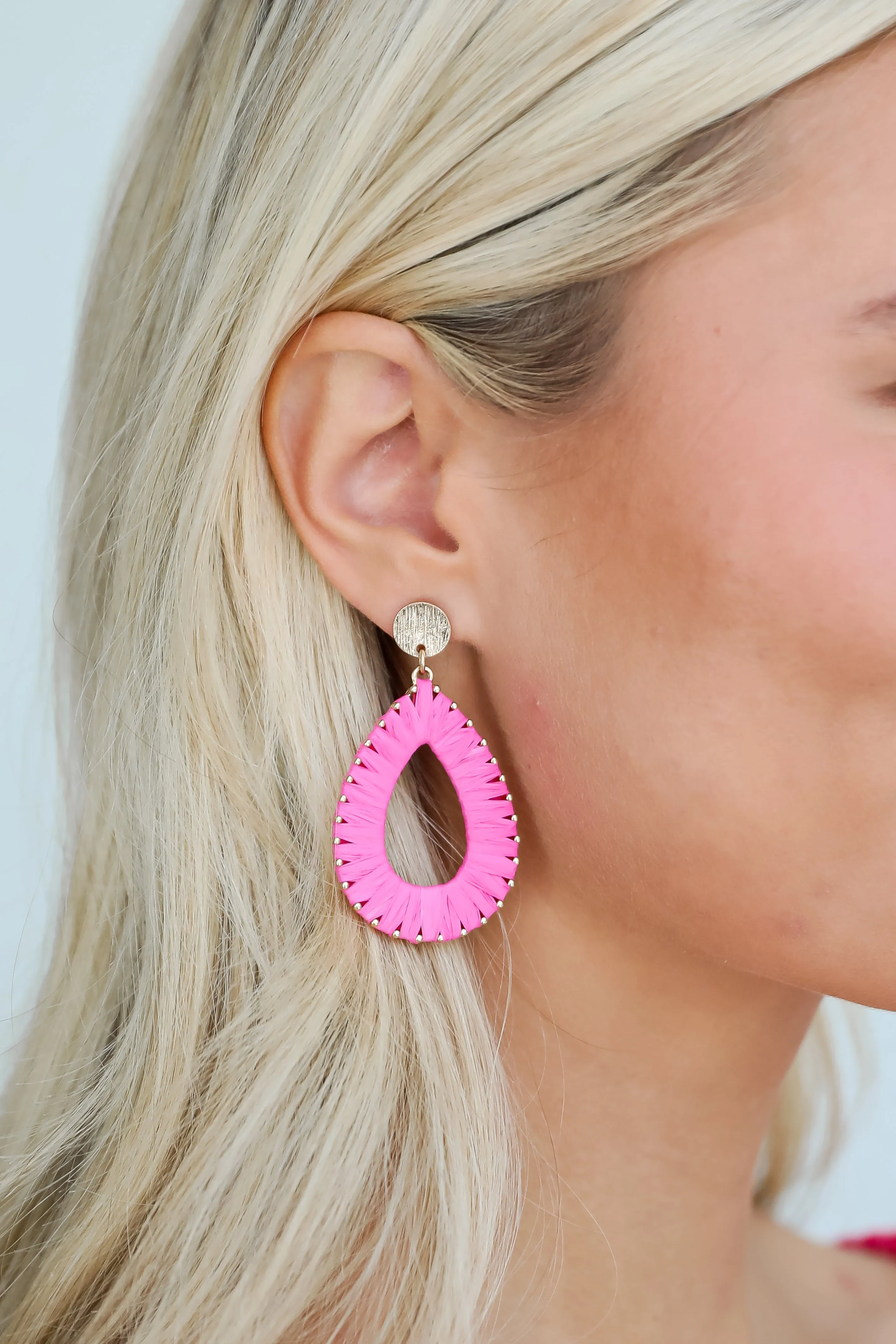 FINAL SALE - Alexa Straw Statement Earrings