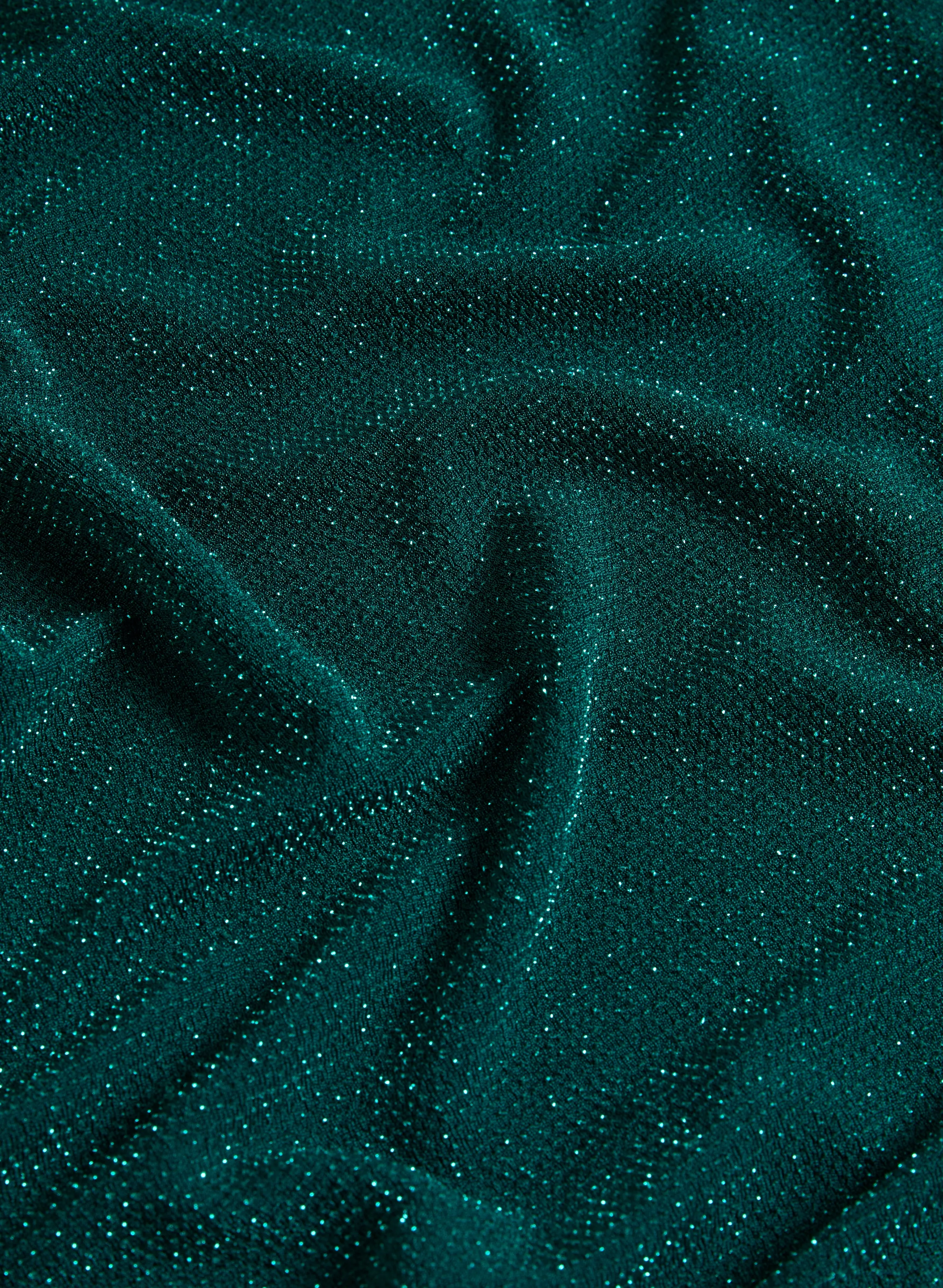 Glitter Bouffant Sleeve Top