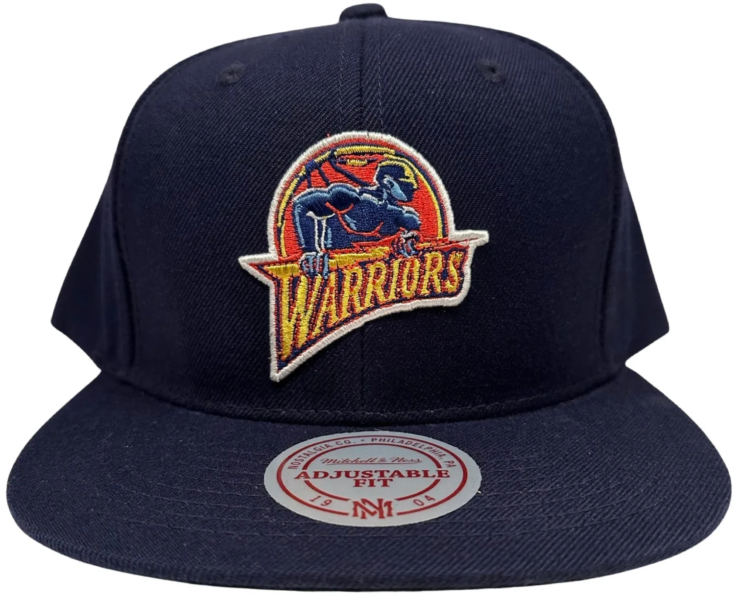 *Golden State Warriors* (Navy) snapback hats by Mitchell & Ness