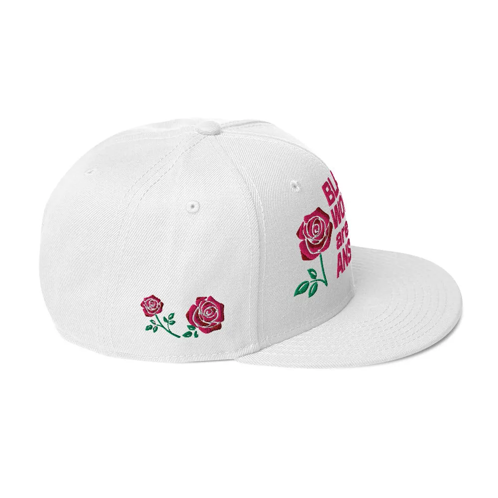 Hats - Black Women Roses