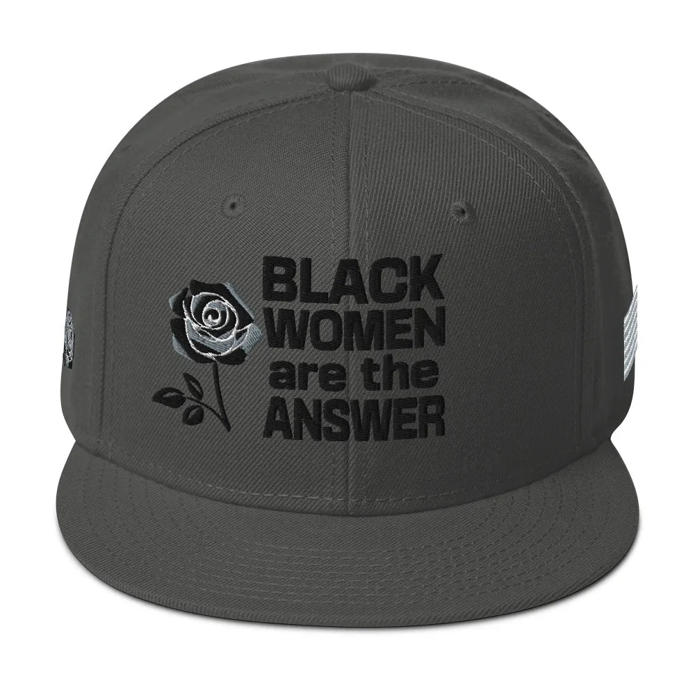 Hats - Black Women Roses