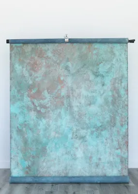 Heavy Metal- Elemental #0210 // Large Hand-Painted Canvas Backdrop- Heavy Metal Series
