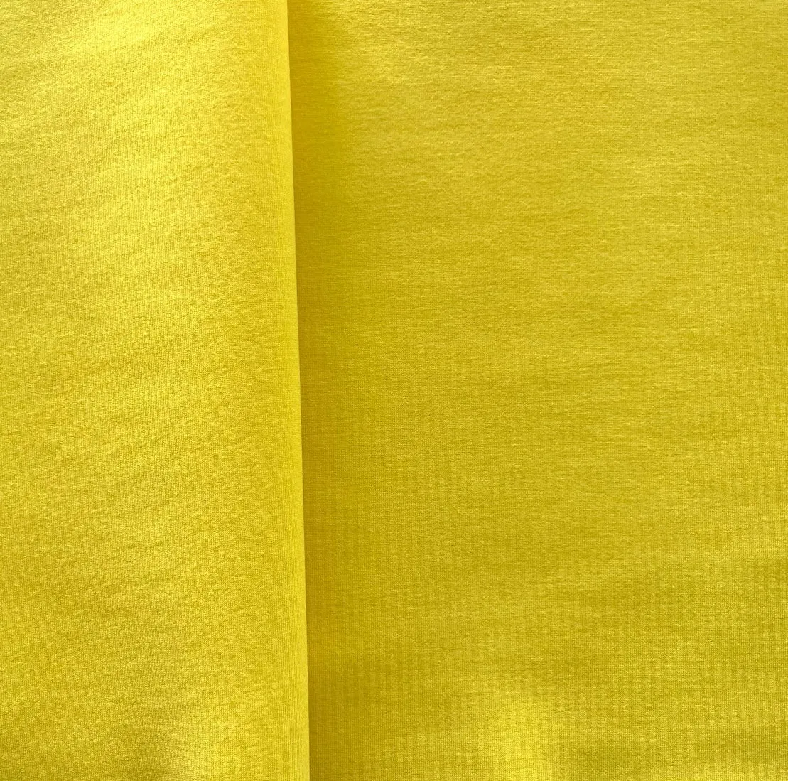 Heavy-Weight Taxi Cab Yellow Cotton Blend Knit