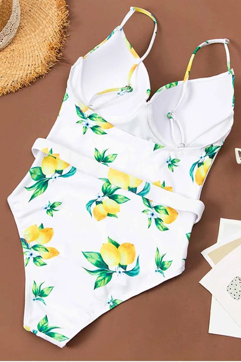 hulianfu Bicolor Belt Swimsuit(5 colors)