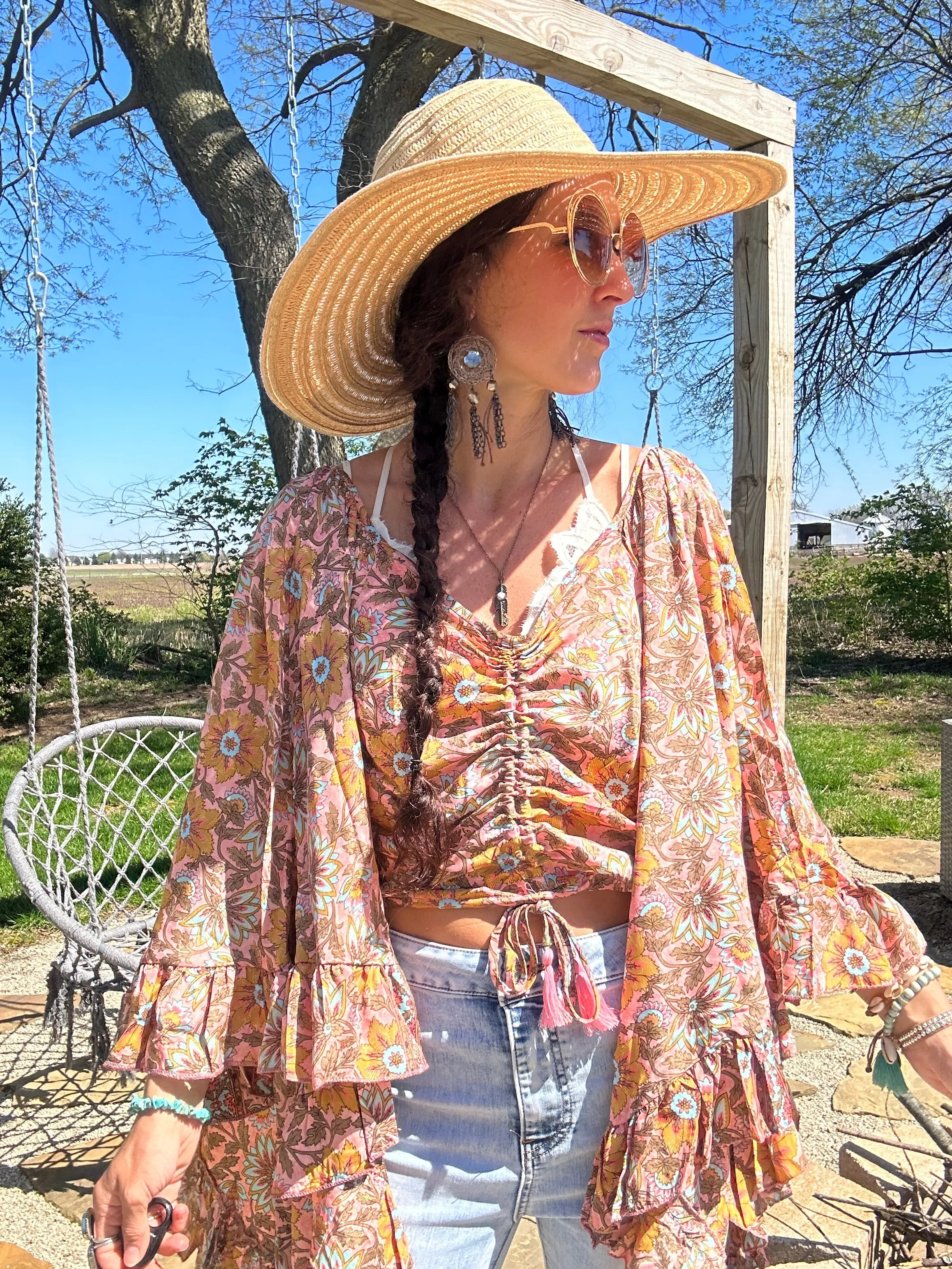 Kauai Getaway Cinch Top - Amelia