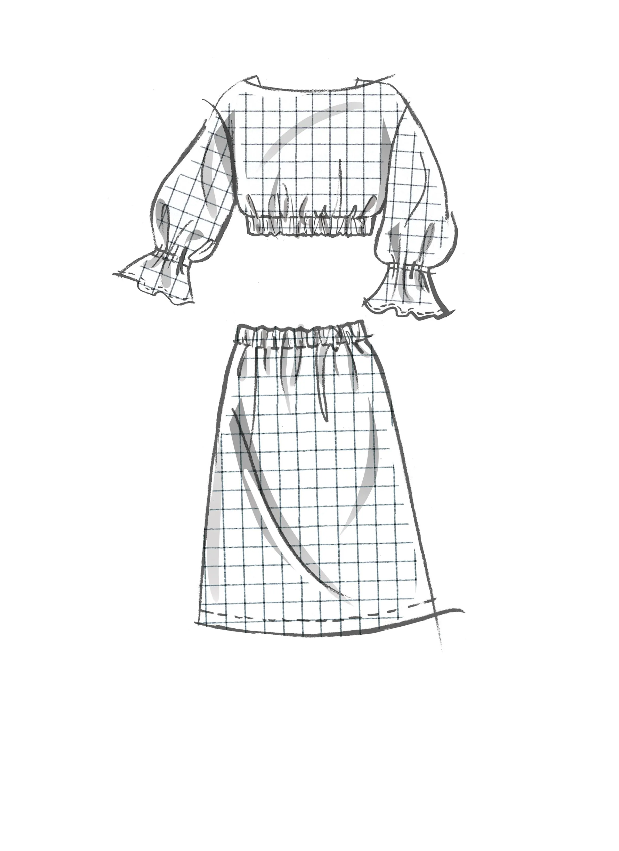 McCalls 8295 Girls' Tops, Skirts, Shorts and Pants pattern