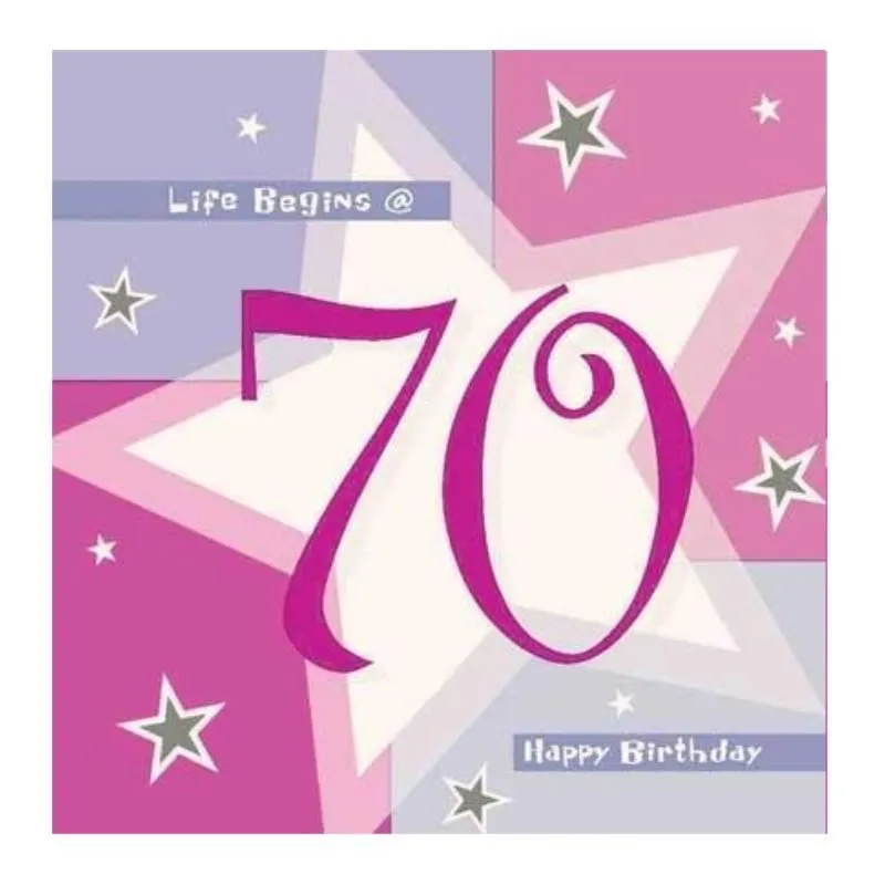 Napkins - 70th Shimmer Pink