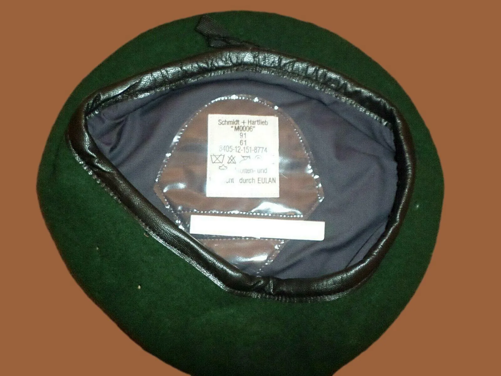 ORIGINAL GERMAN GREEN BERET MILITARY ISSUE WOOL SIZE X-LARGE 61 METRIC NEW