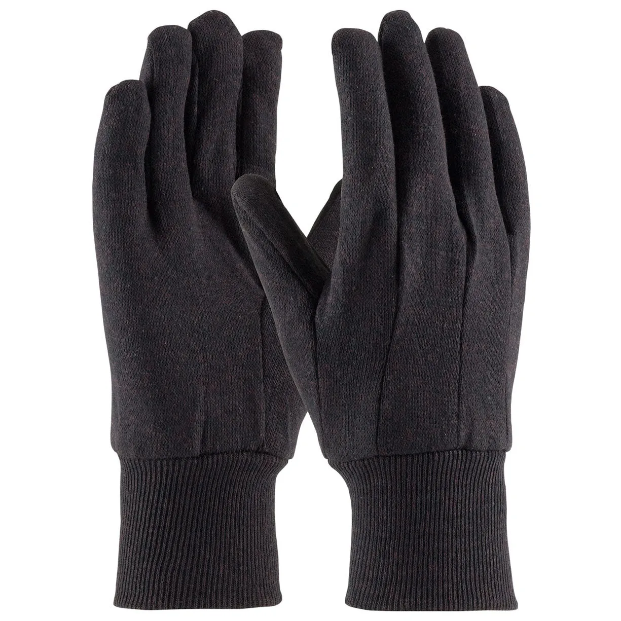 PIP 95-808 - Regular Weight Cotton and Polyester Work Jersey Gloves, Brown - 12 Pack