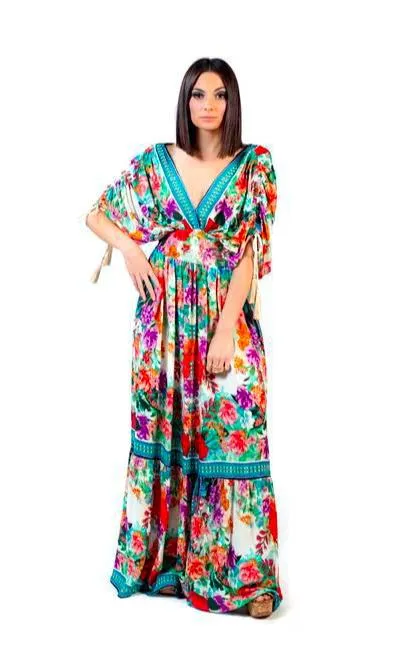 Pre-Order Floral Boho Peasant Dress