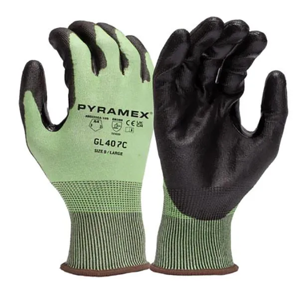 Pyramex Polyurethane A4 Gloves GL407C 12 pairs