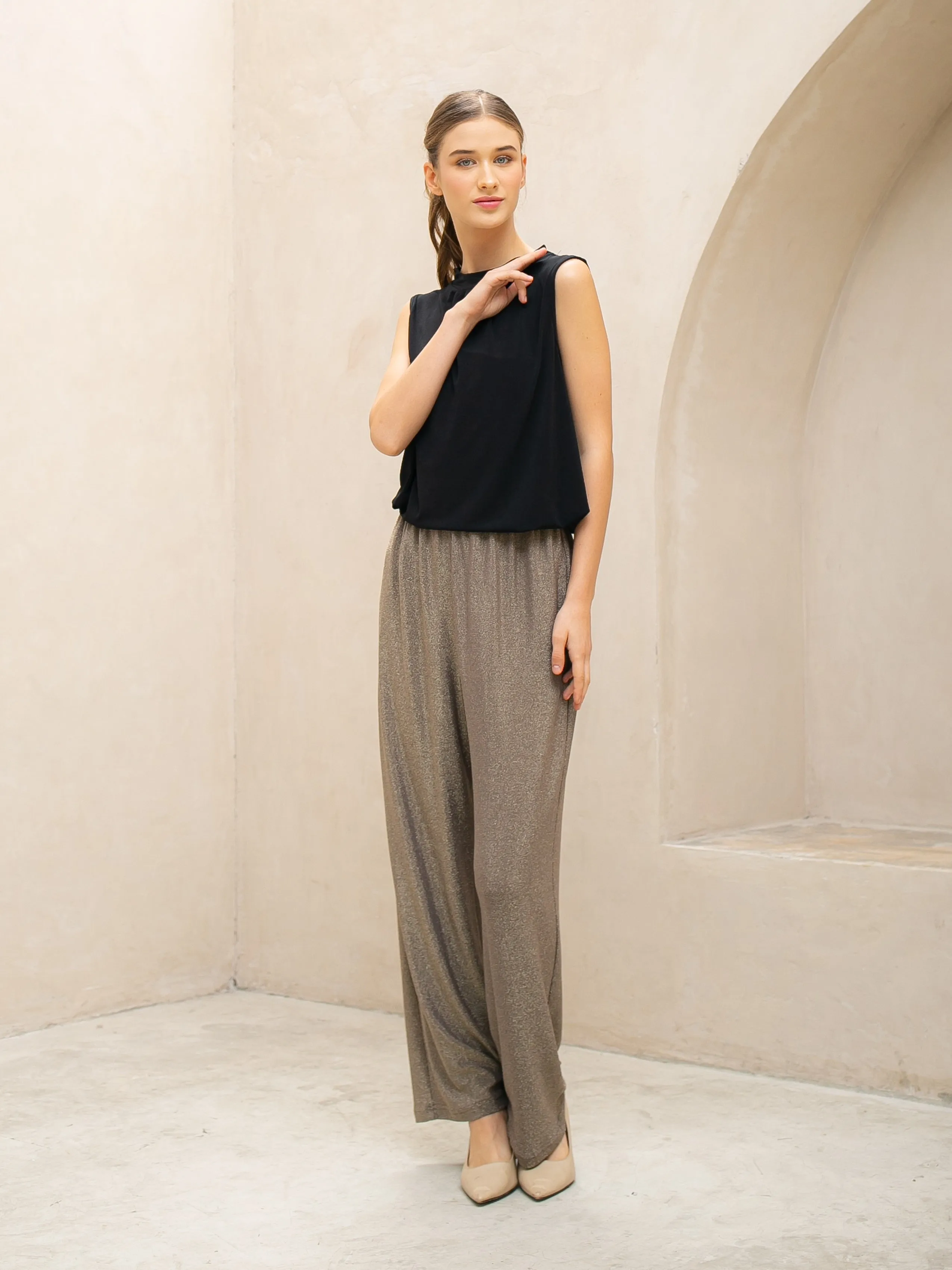 Rivera Pants - Shimmer Bronze