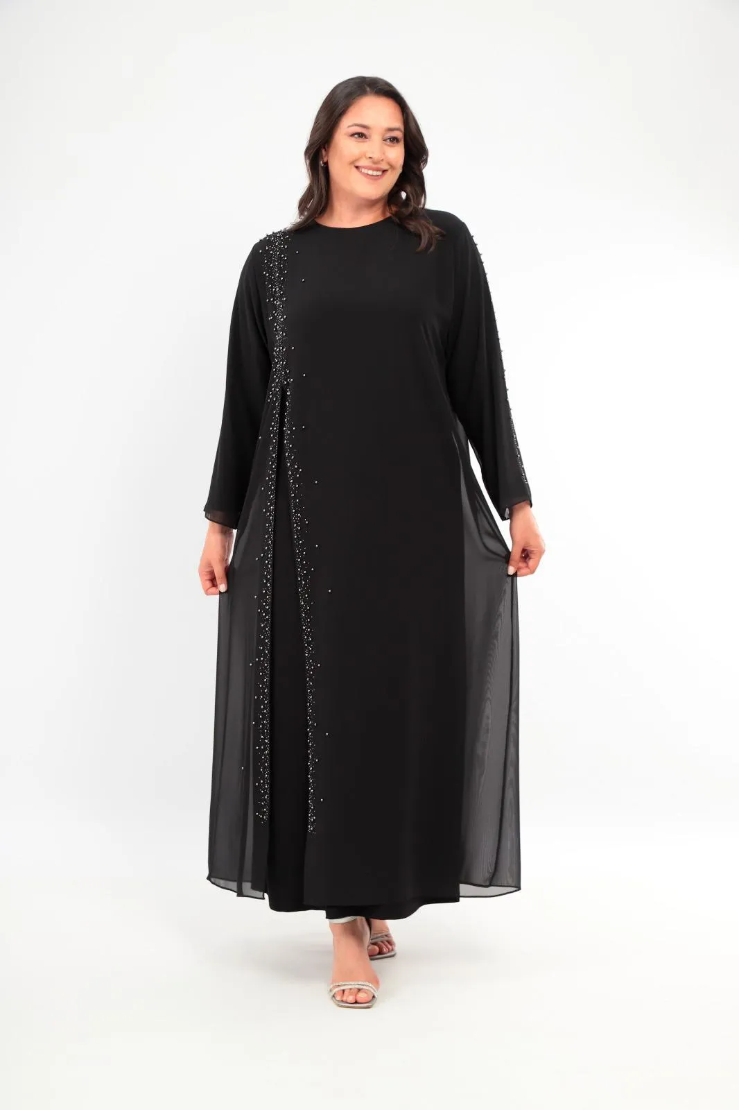 Sequin Flowy Abaya