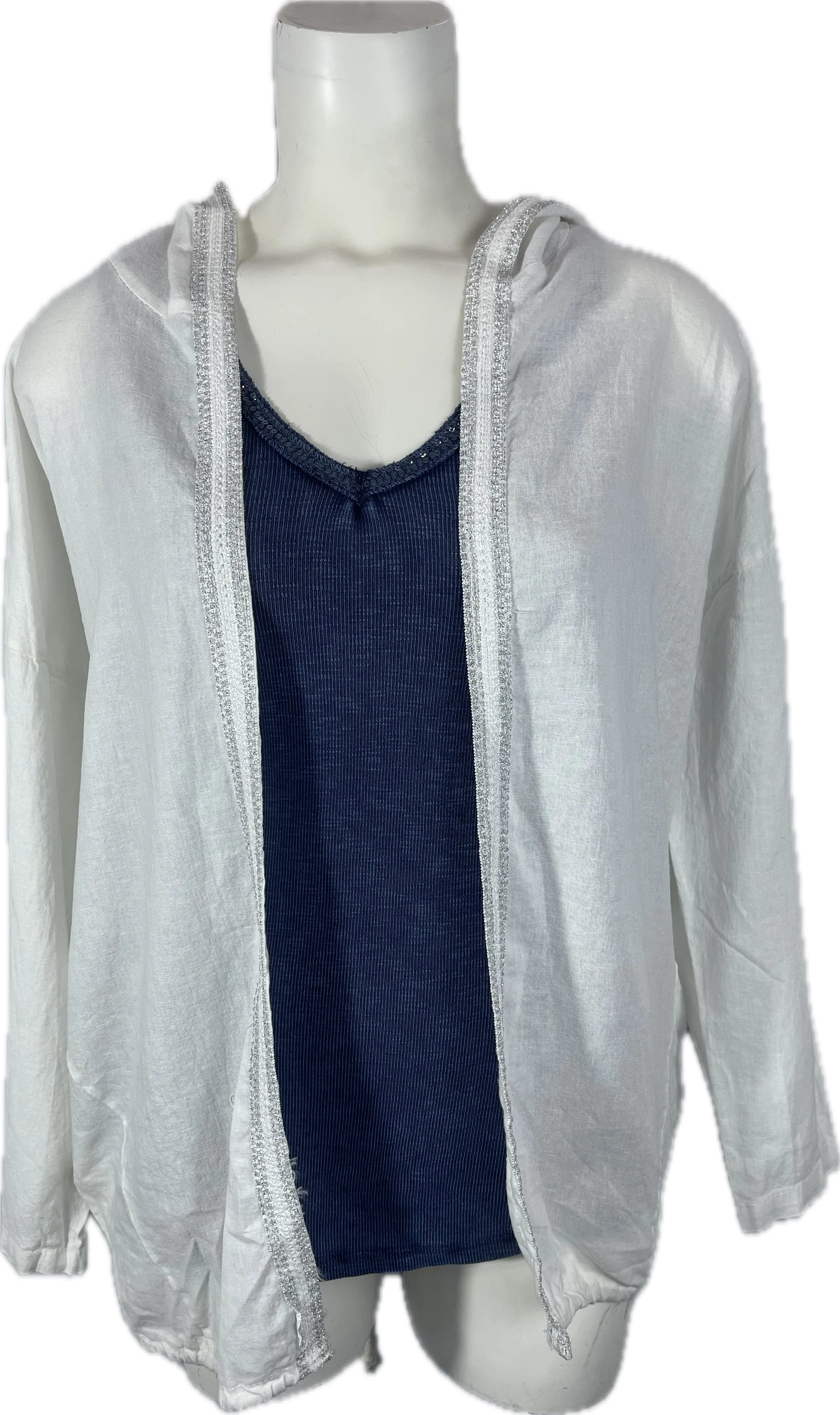 Sequin V-Neck Tank Tops