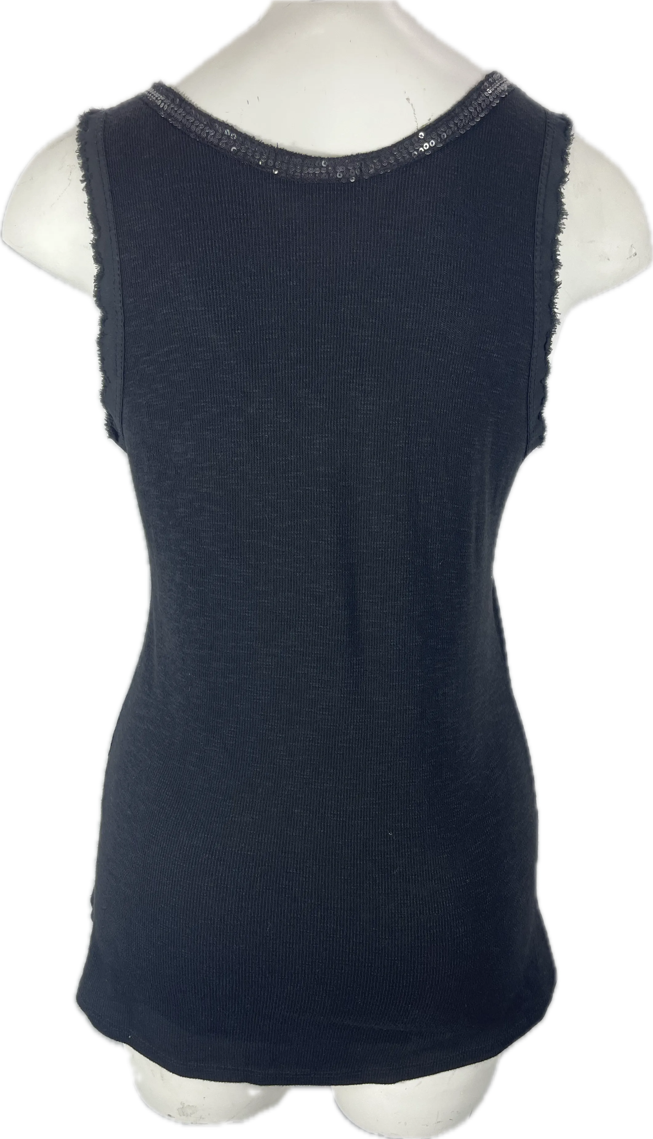 Sequin V-Neck Tank Tops