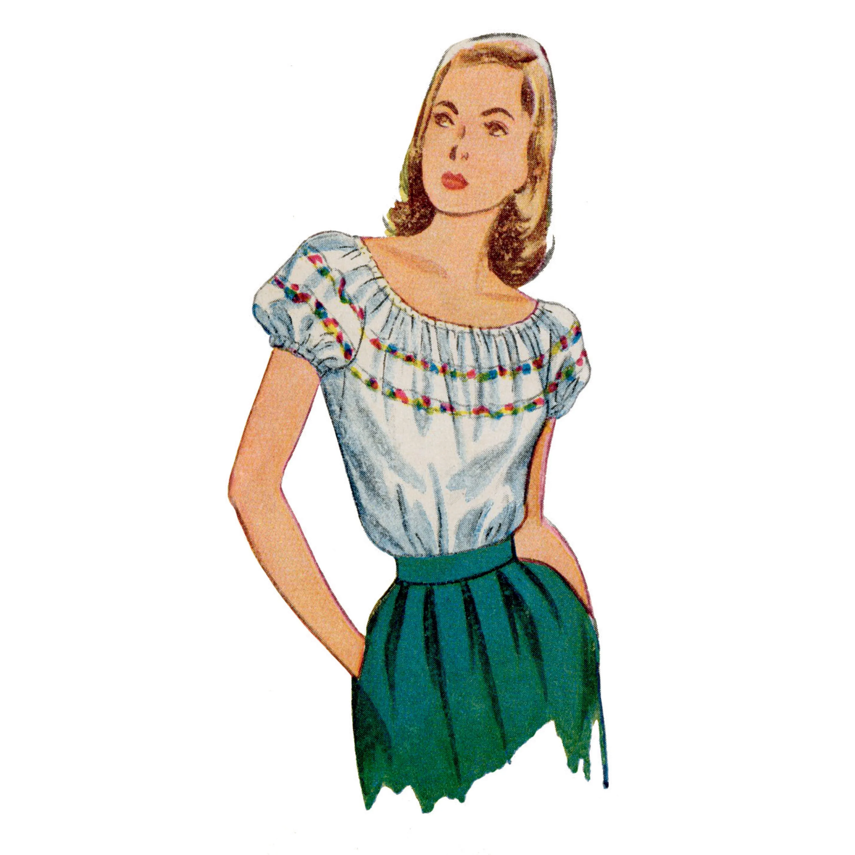 Simplicity 9538 Vintage Forties Blouses pattern