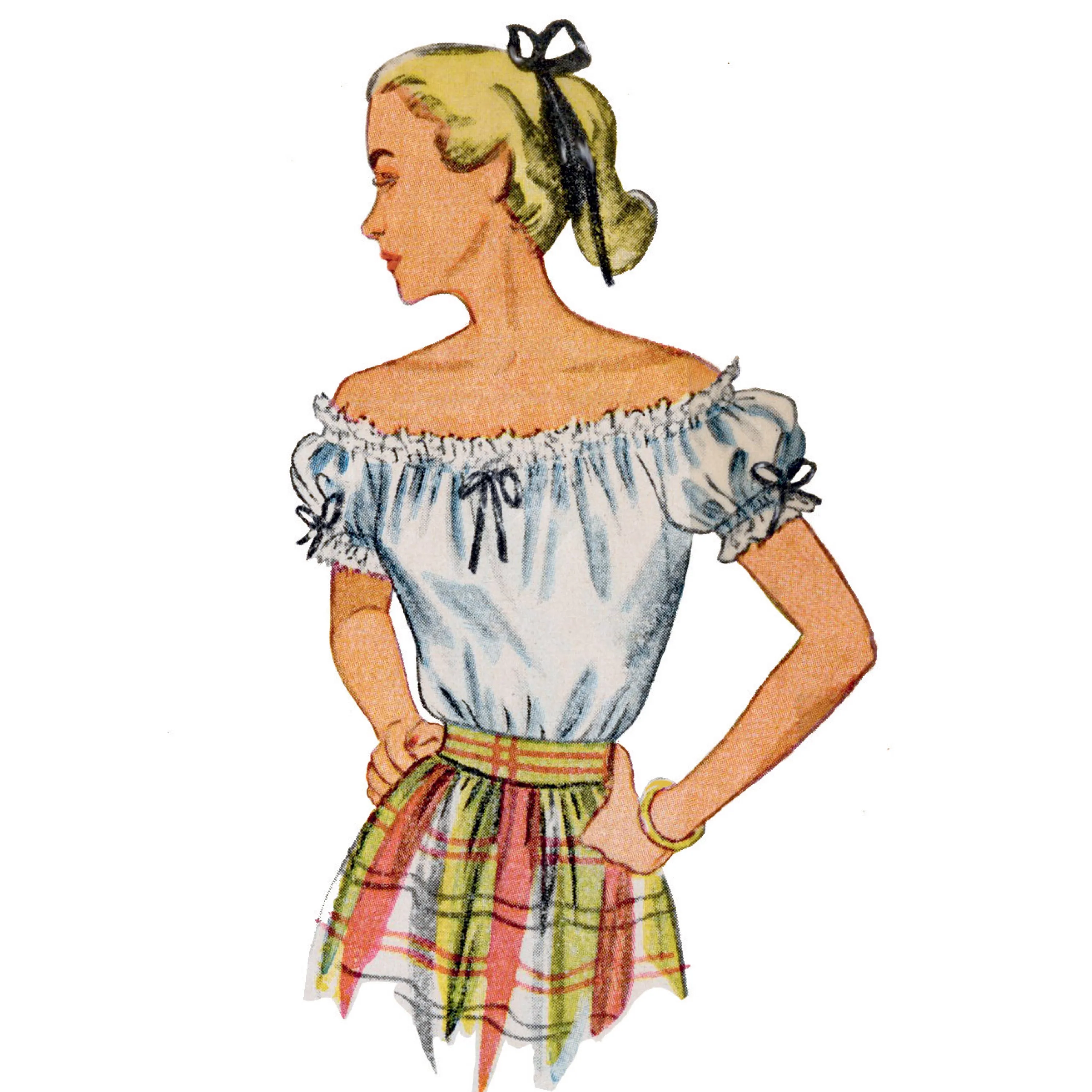 Simplicity 9538 Vintage Forties Blouses pattern