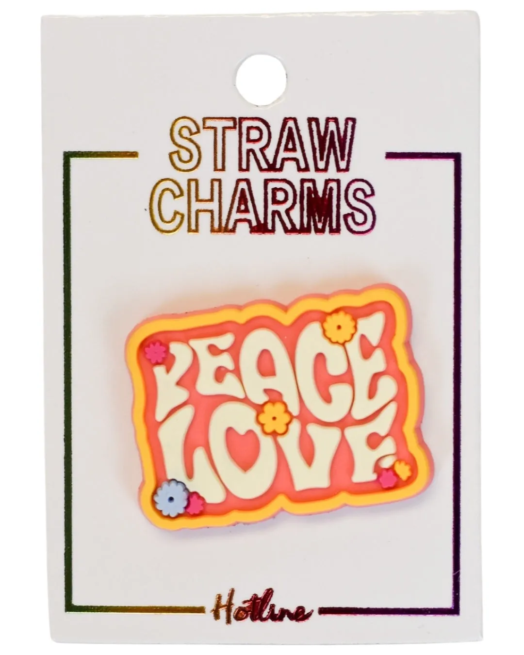 Straw Charms (Peace & Love)