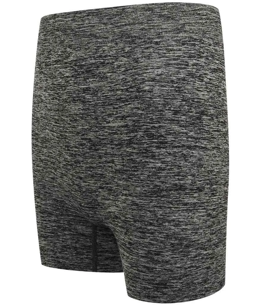 Tombo Ladies Seamless Shorts | Dark Grey Marl