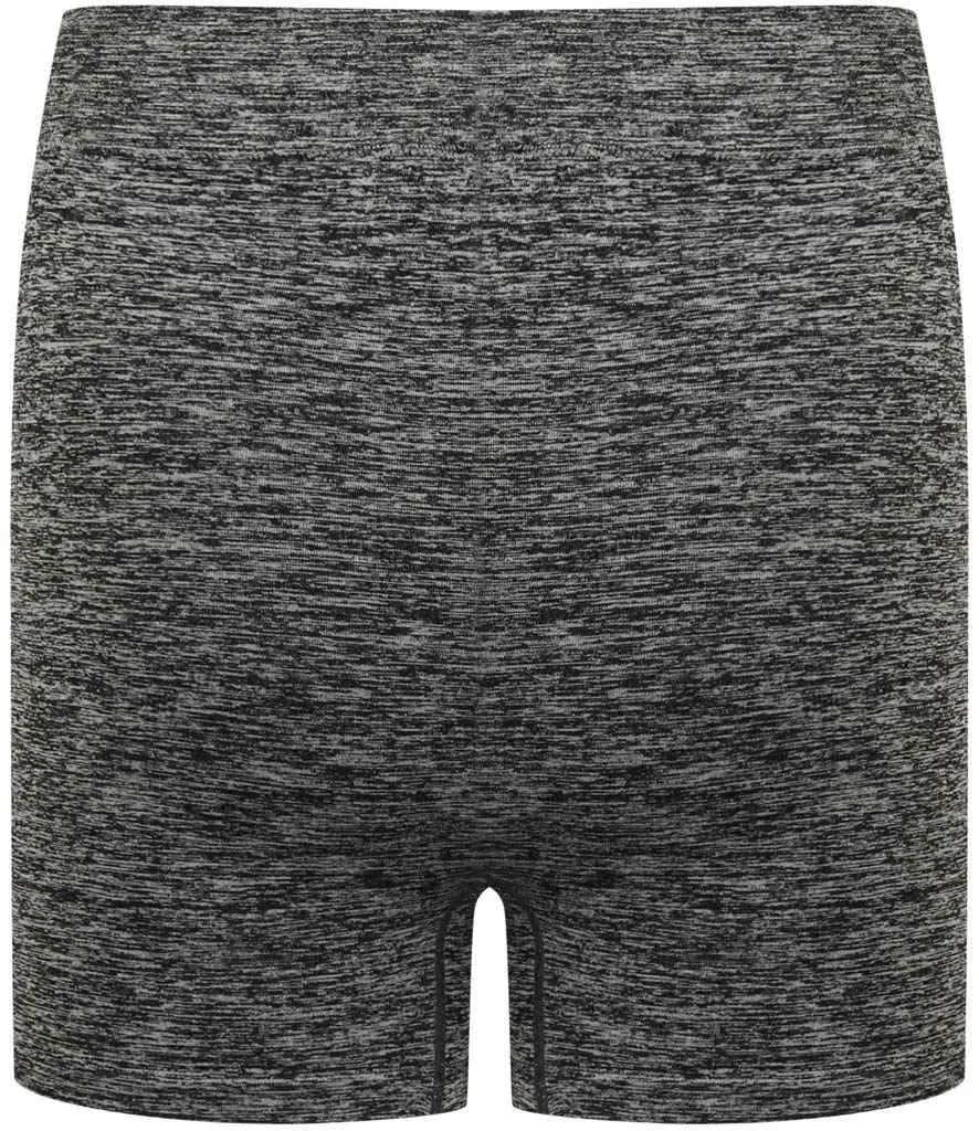Tombo Ladies Seamless Shorts | Dark Grey Marl