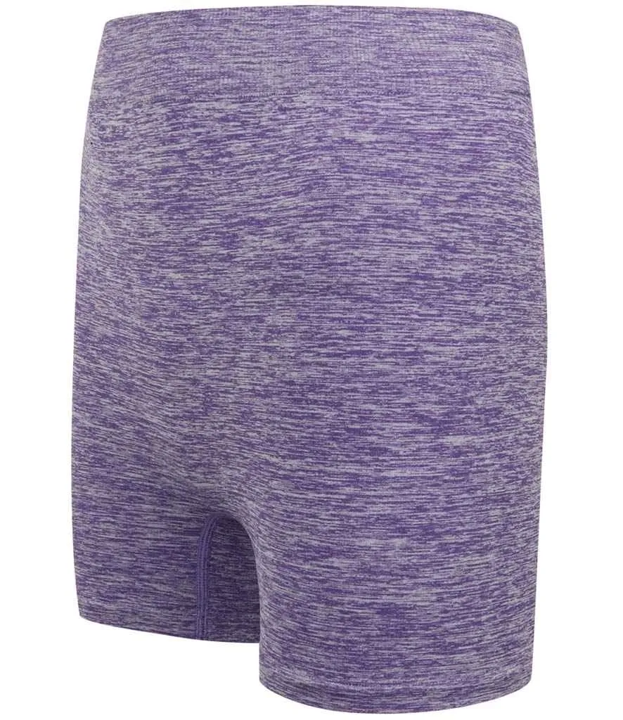 Tombo Ladies Seamless Shorts | Purple Marl