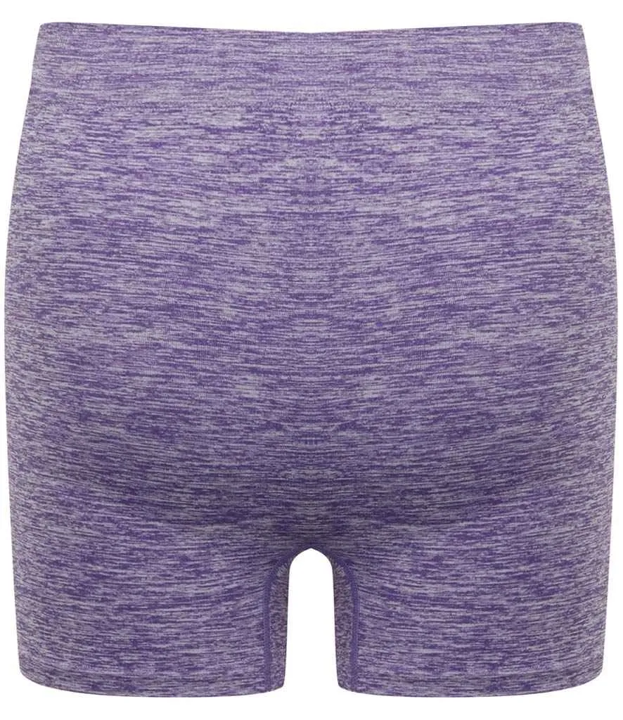Tombo Ladies Seamless Shorts | Purple Marl