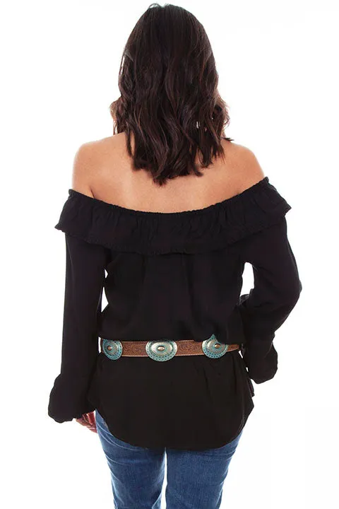 Women's Honey Creek Collection Blouse: Off The Shoulder Ruffles
