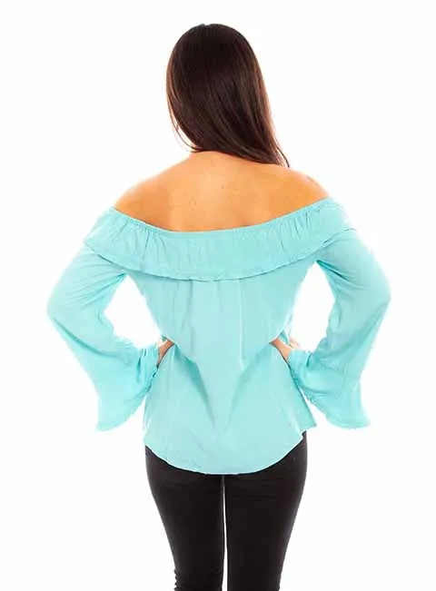 Women's Honey Creek Collection Blouse: Off The Shoulder Ruffles