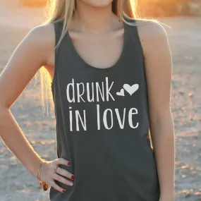 Women's Razor Back Tank Top "Drunk in Love"