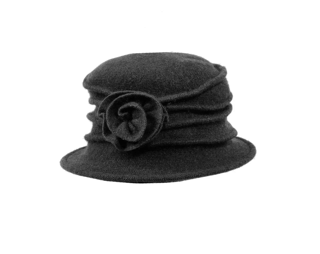 Wool Rose Cloche / Click for Colors