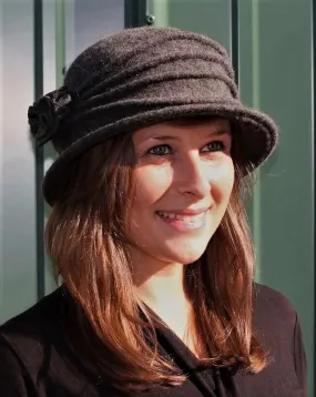 Wool Rose Cloche / Click for Colors
